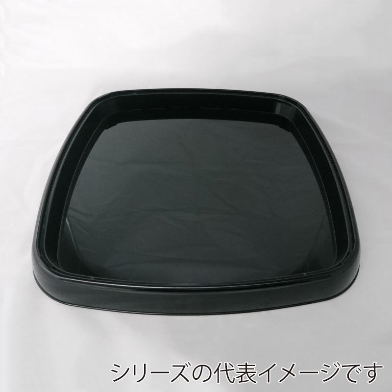 ニシキ 寿司桶容器 うるし角鉢 35 黒 10枚/袋（ご注文単位3袋）【直送品】