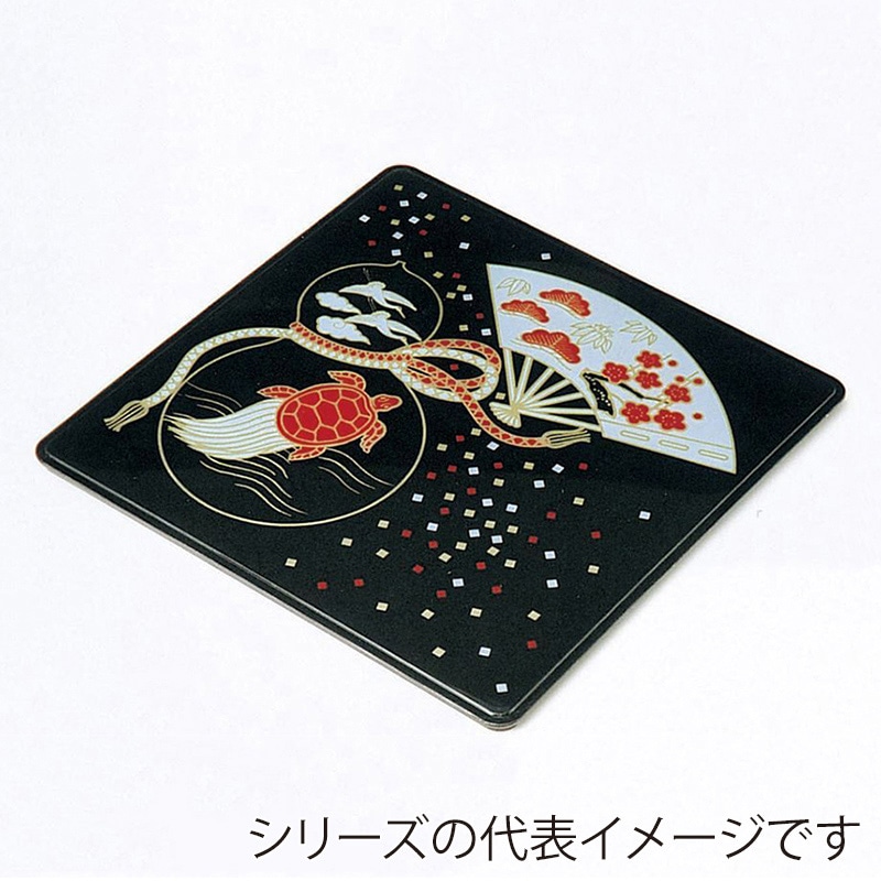 ニシキ 重箱容器 飛鳥 角型 フタ 尺2 フタ よろこび 5枚/袋（ご注文単位4袋）【直送品】