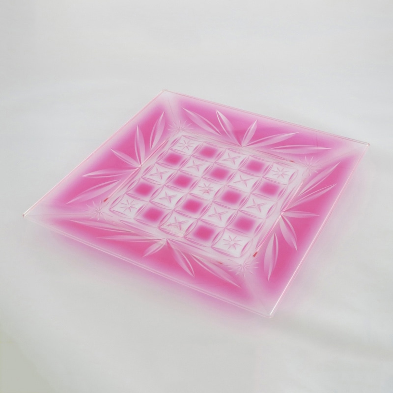 錦切子・桃