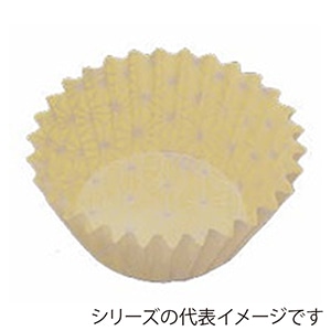 ナニワ紙工 切子柄カップケース 6F きなこ 500枚/袋（ご注文単位10袋）【直送品】