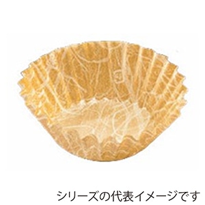 ナニワ紙工 ベタ雲竜カップケース 6F 黄金 500枚/袋（ご注文単位10袋）【直送品】