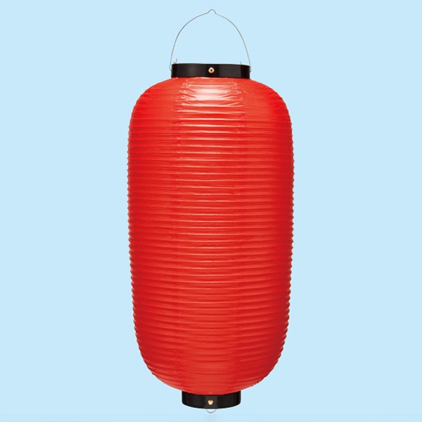 アルファ ビニール九長提灯 赤 TA8-7003R 1個（ご注文単位1個）【直送品】