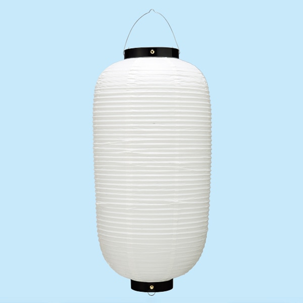 アルファ ビニール九長提灯 白 TA8-7003W 1個（ご注文単位1個）【直送品】
