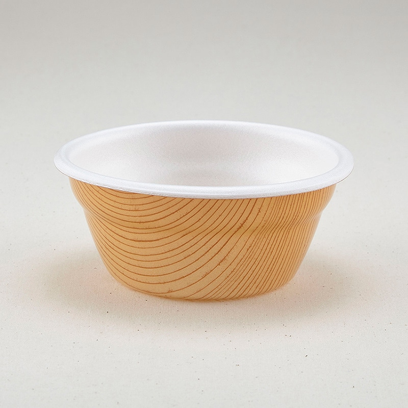 青葉紙業 丼容器 本体 D-5 もくめ 205802 50個/袋（ご注文単位16袋）【直送品】