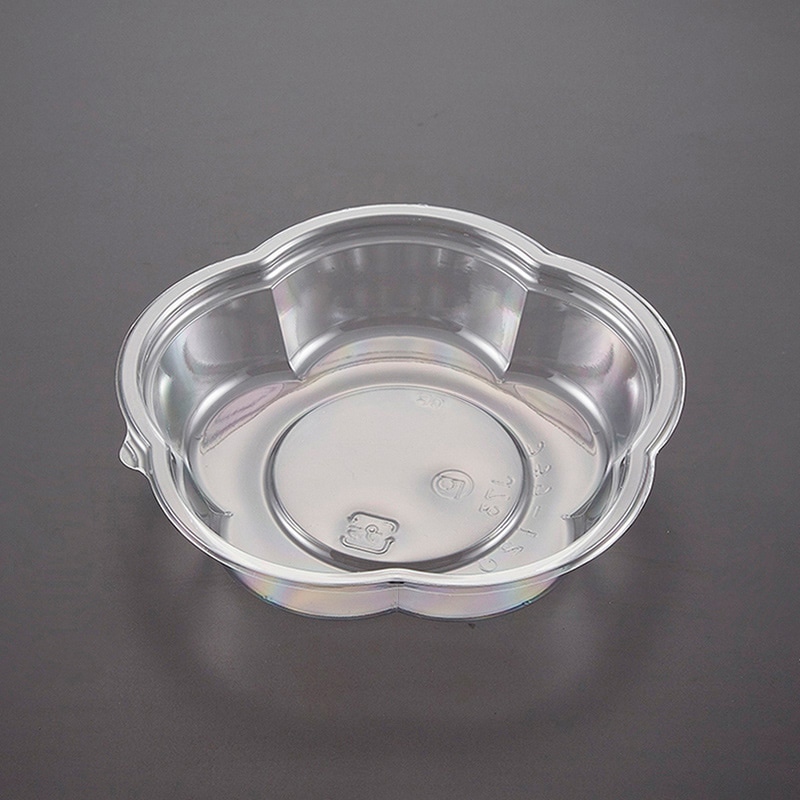 青葉紙業 惣菜容器 フラワー 本体 120 透明 230016 50個/袋(ご注文単位32袋)【直送品】