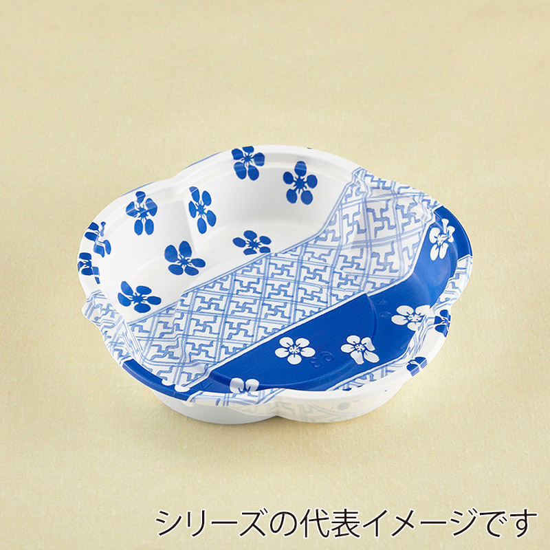 青葉紙業 惣菜容器 フラワー 本体 140 小梅 230023 50個/袋(ご注文単位24袋)【直送品】