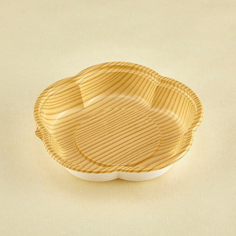 青葉紙業 惣菜容器 フラワー 本体 140 もくめ 230024 50個/袋(ご注文単位24袋)【直送品】