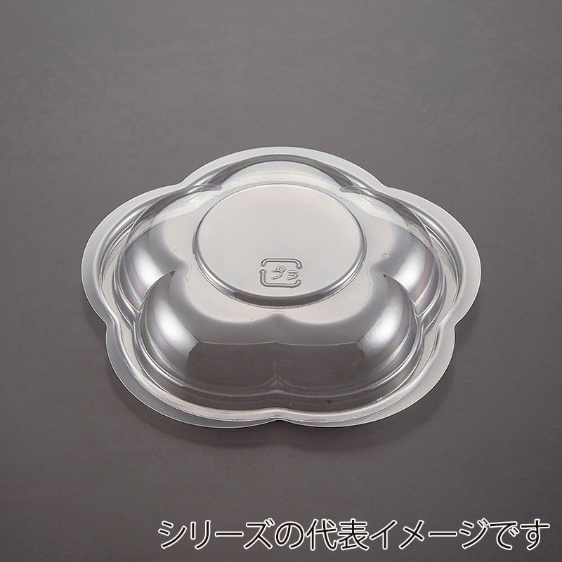 青葉紙業 惣菜容器 フラワー 蓋 透明 140 230030 50枚/袋（ご注文単位24袋）【直送品】