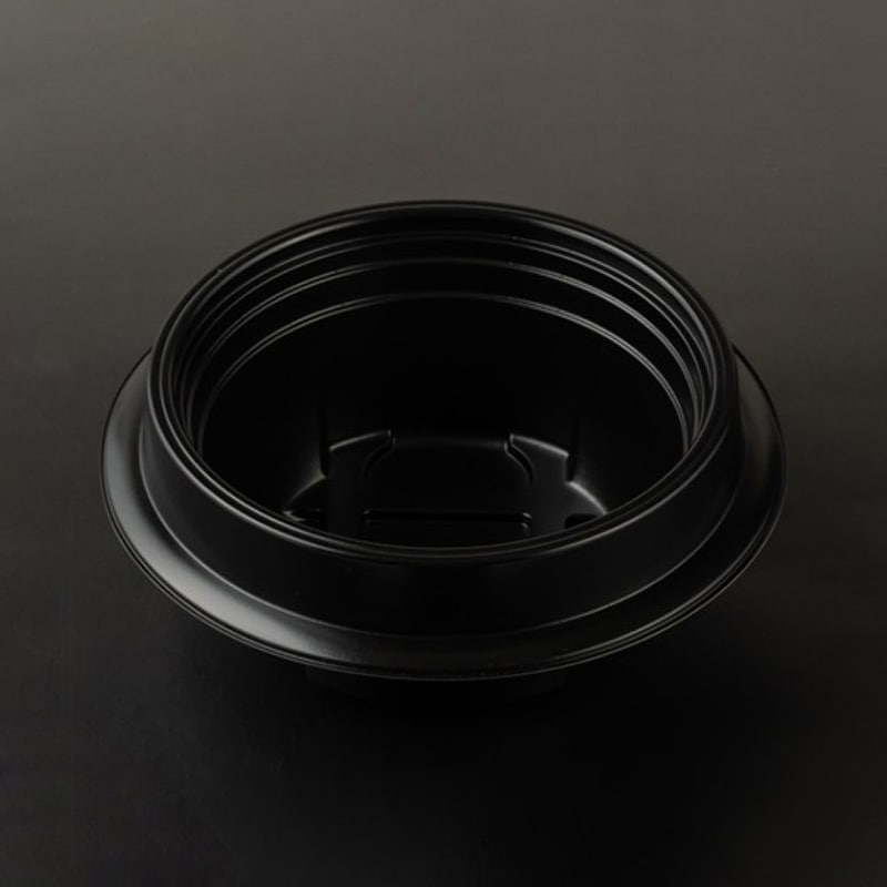エースパック 丼容器 本体 AFD-114 黒 50枚/袋(ご注文単位12袋)【直送品】