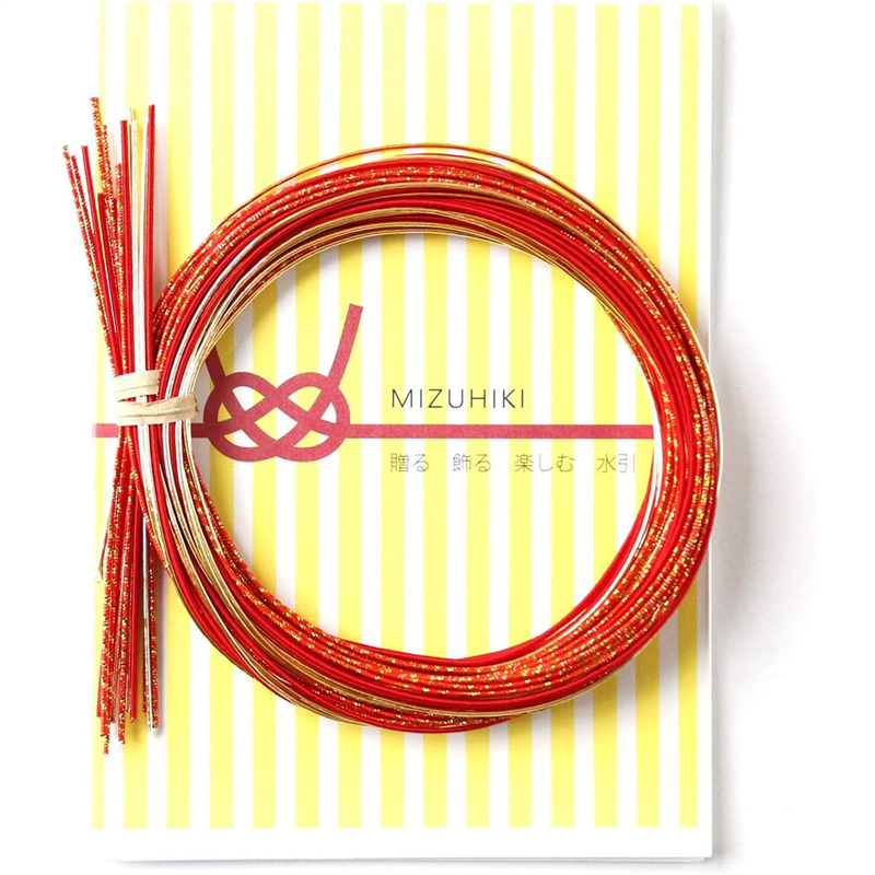 MIZUHIKI 水引セット「寿」 結び方リーフレット付き PHC-023-40 1セット（ご注文単位1セット）【直送品】