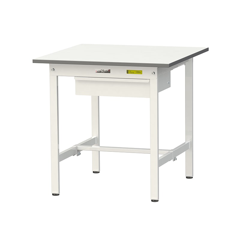 山金工業 ワークテーブル150 固定式 H740mm キャビネット付/基本形 750×750 1台(ご注文単位1台)【直送品】