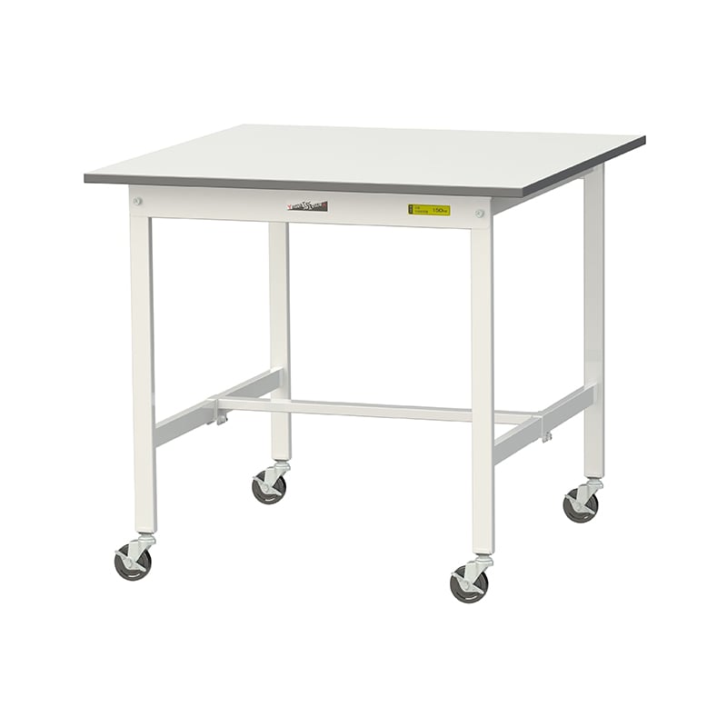 山金工業 ワークテーブル150 移動式 H825mm 基本形 900×900×高825mm 1台(ご注文単位1台)【直送品】