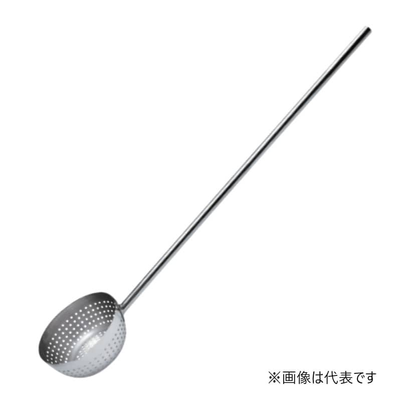 スギコ産業 18-8 共柄穴明ひしゃく ハンドル全周溶接 口付 φ180 柄1000mm SA1515-SH-658MP 1個(ご注文単位1個)【直送品】