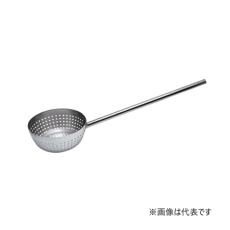 スギコ産業 18-8 共柄穴明ひしゃく ハンドル全周溶接 φ180 柄300mm SA1505-SH-658P-300 1個（ご注文単位1個）【直送品】