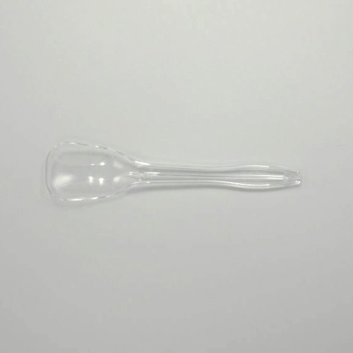 ホウケン産業 プラスチックアイススプーン 12cm 単袋 透明 100本/袋(ご注文単位50袋)【直送品】