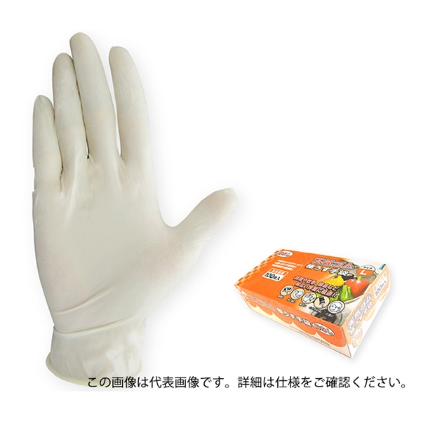 ジェイワークスプランニング 天然ゴム極うす手袋 粉なし L 100枚入 JCM-062-100P 1箱(ご注文単位10箱)【直送品】