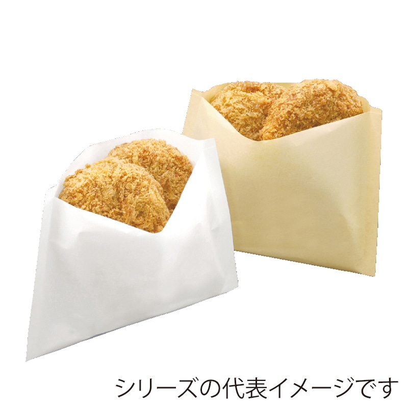 武蔵野産業 耐油袋　Mパック 50号 白 500枚/箱（ご注文単位8箱）【直送品】