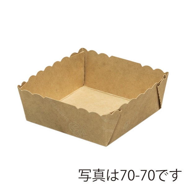 武蔵野産業 バンブー紙トレー 80-80  100枚/袋（ご注文単位6袋）【直送品】