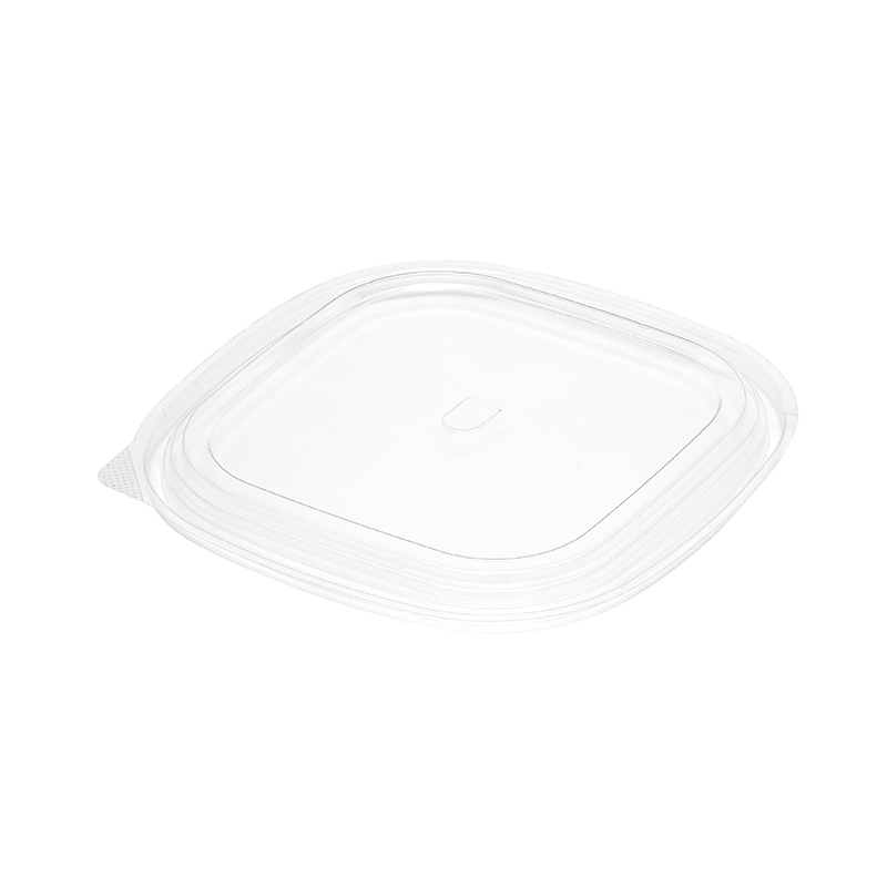 ケーピープラテック 紙容器 KMスクエア 中皿用嵌合フタ KM-150 透明 50枚