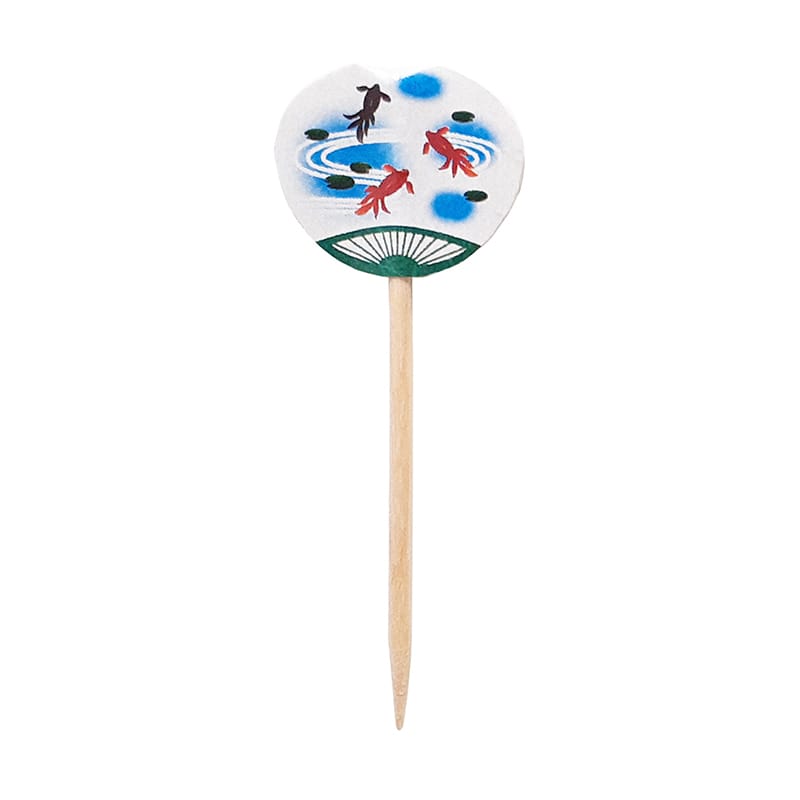 神堂 うちわピックス 金魚 10201 1パック(ご注文単位1パック)【直送品】