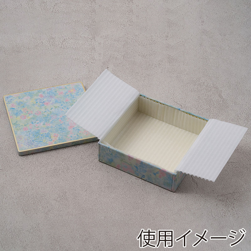cotta プティフール缶 専用グラシン紙 正方形 047654 5枚/袋（ご注文単位1袋）【直送品】