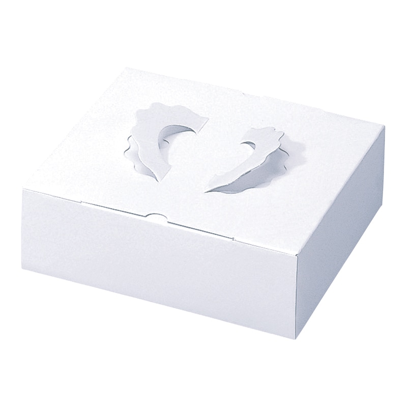 cotta ケーキ箱 ガトー 6寸 76758 白無地 25枚/束(ご注文単位1束)【直送品】