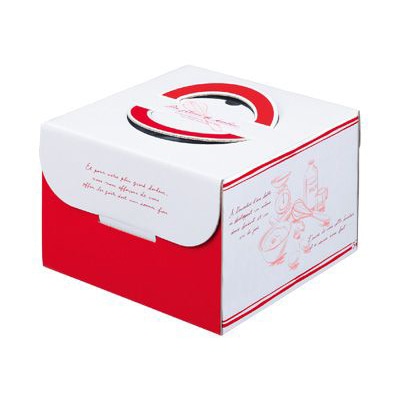 cotta デコ箱 トレーなし 6号 66986 フレンチ 10枚/袋(ご注文単位1袋)【直送品】