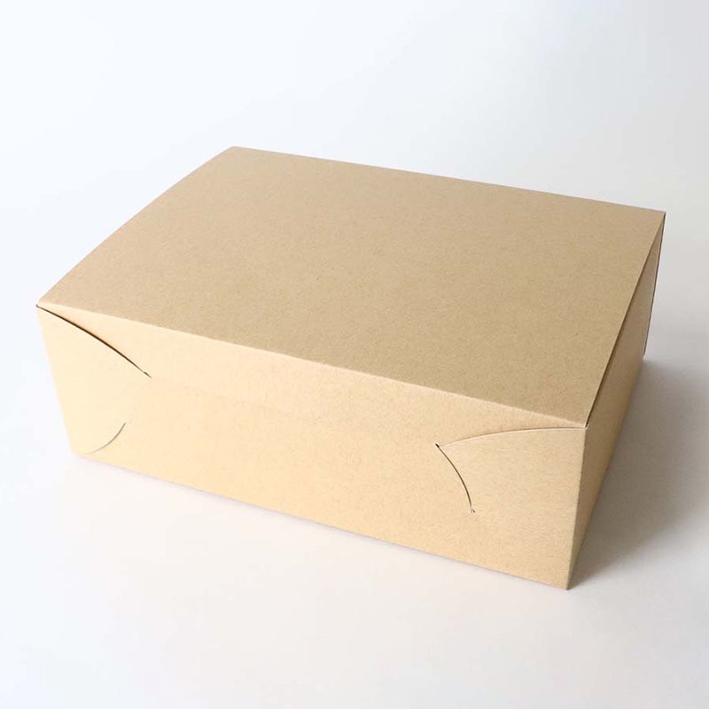 ケーキ箱　クラフトショートNC　No.8  93199 25枚/束（ご注文単位1束）【直送品】