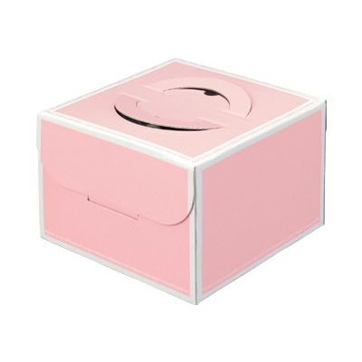cotta デコ箱　HP130　トレーなし 6号 59203　スイーツピンク 10枚/束（ご注文単位1束）【直送品】