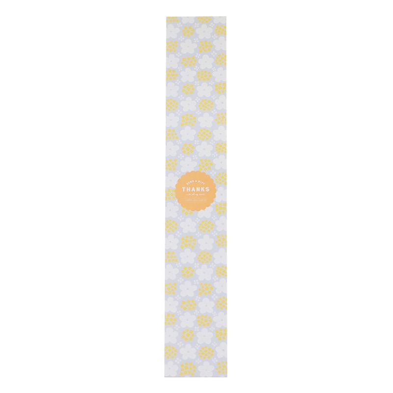 cotta 紙帯  94976　北欧花柄　グレー 50枚/袋（ご注文単位1袋）【直送品】