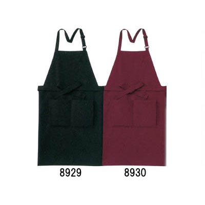 cotta エプロン 8929 黒 1枚(ご注文単位1枚)【直送品】