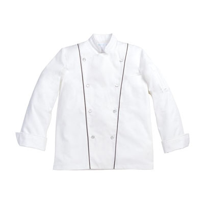 cotta コックコート 6-905 M 58888 白/黒 1枚(ご注文単位1枚)【直送品】