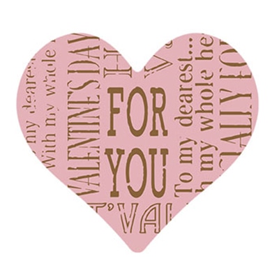 ハートケーキピック FOR YOU 78424 100枚/束(ご注文単位1束)【直送品】