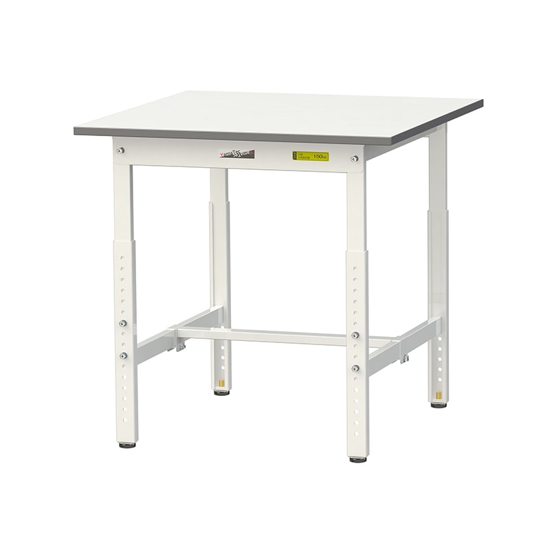 山金工業 ワークテーブル150 高さ調整タイプ H600~900mm 基本形 750×750 1台(ご注文単位1台)【直送品】