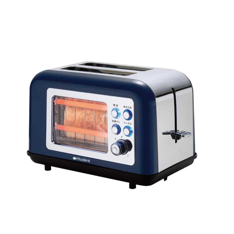 イトウ レトロ調窓付き ポップアップ型トースター HRS-2062 1個(ご注文単位6個)【直送品】