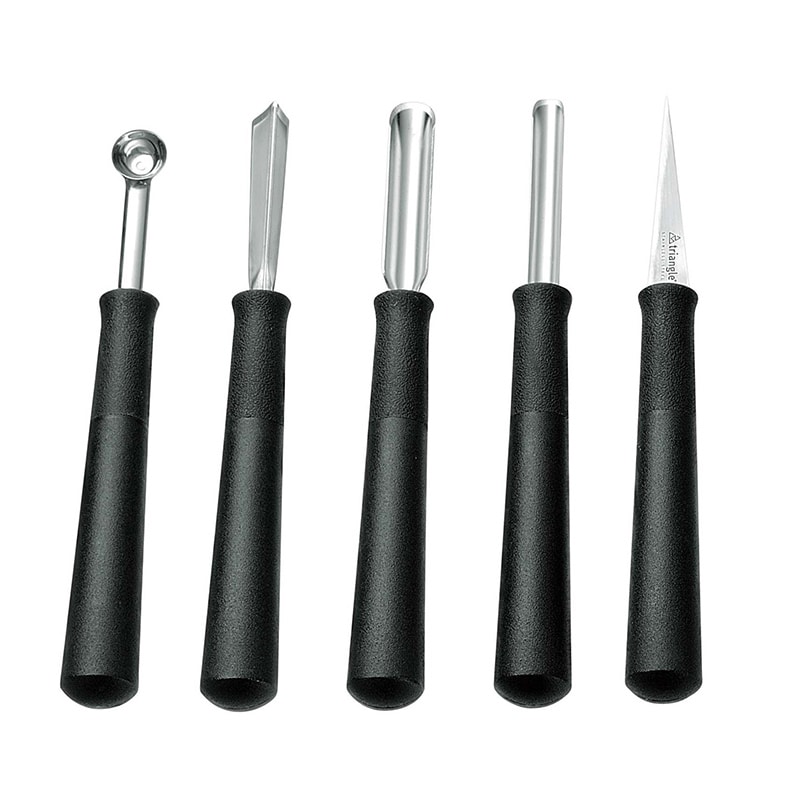 ジーエスホームプロダクツ トライアングル ベーシックオリジナルカービングセット 5PCS #100900005 1個(ご注文単位1個)【直送品】