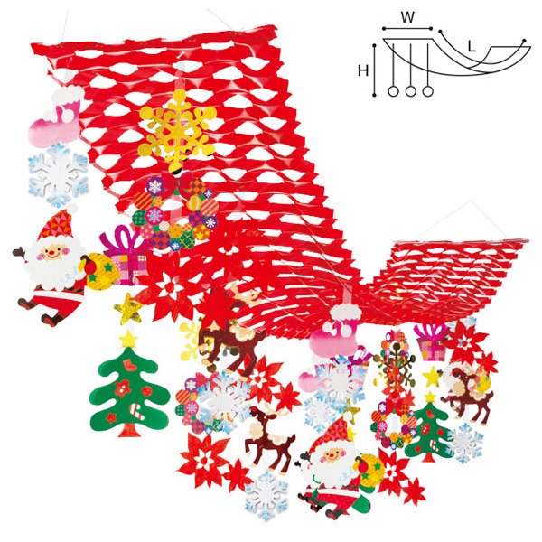 アルファ クリスマスキャロルプリーツハンガー TA5-1172 1個（ご注文単位1個）【直送品】