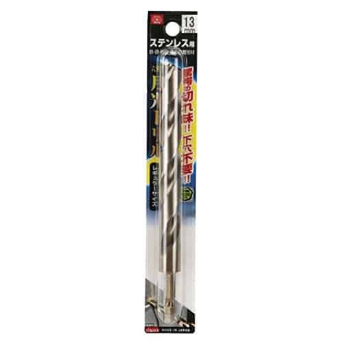 藤原産業 ビック・ツール ステンレス用月光ドリル 六角軸 13.0mm 1本ブリスターパック FS6GK13.0 1本（ご注文単位1本）【直送品】