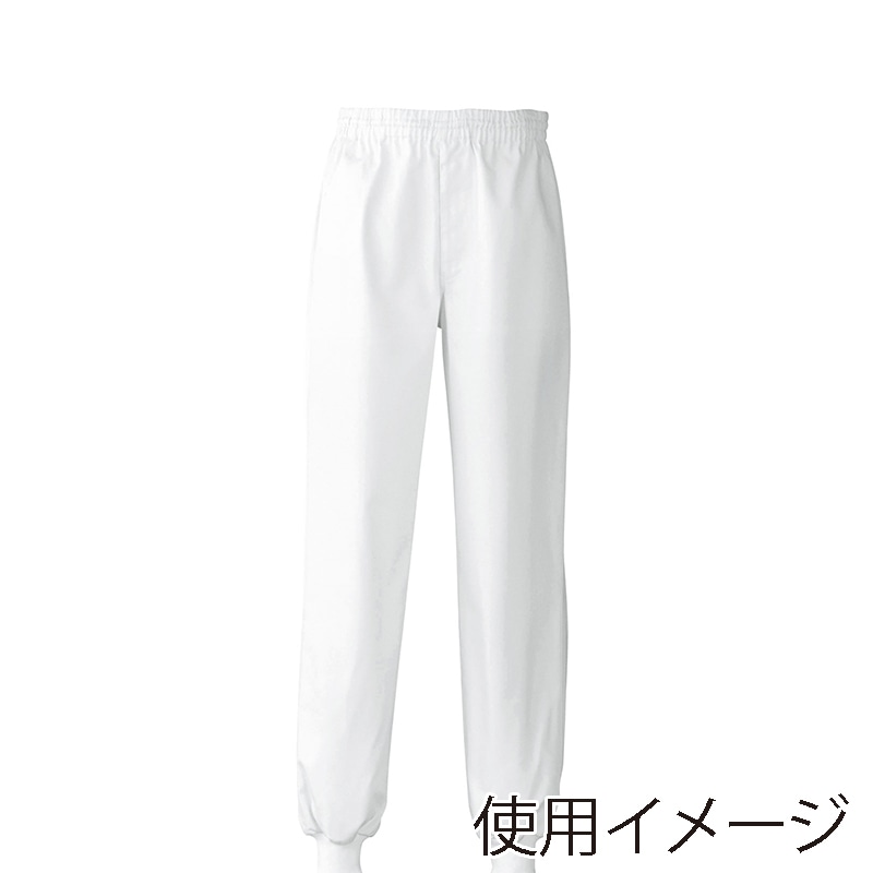 セブンユニフォーム パンツ 総ゴム・紐入 男性用 3L ホワイト AL0406-0 1枚(ご注文単位1枚)【直送品】