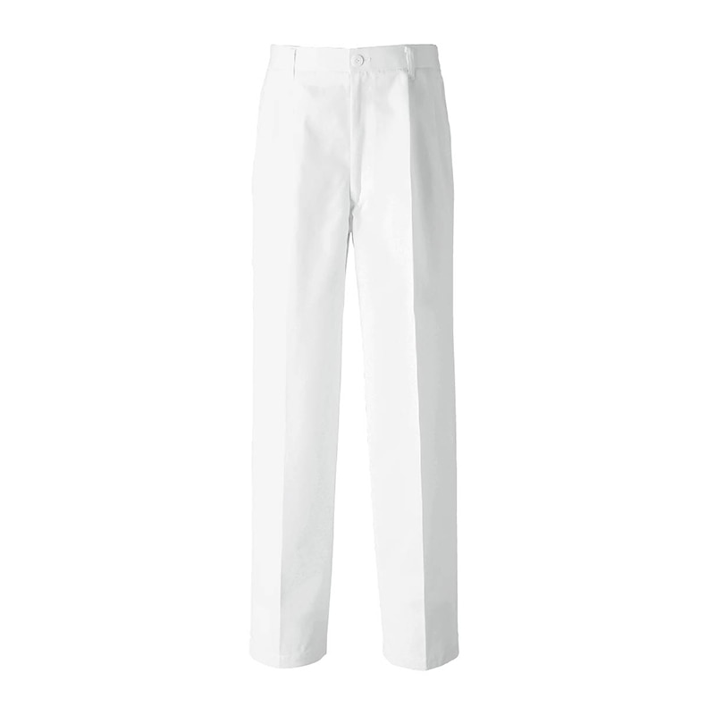 セブンユニフォーム ツータックパンツ　男性用　後ゴム入 L　ホワイト TL8550-0　1枚（ご注文単位1枚）【直送品】