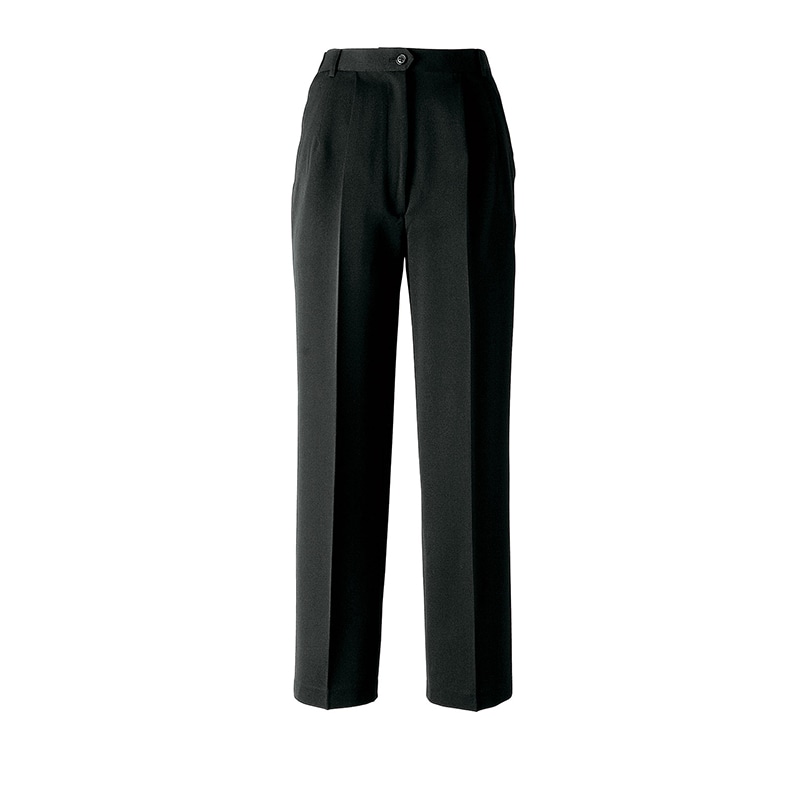 セブンユニフォーム パンツ 女性用 後ゴム入 17号 ブラック DL2973-9 1枚(ご注文単位1枚)【直送品】