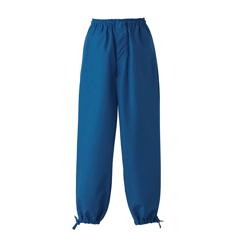 セブンユニフォーム 作務衣パンツ 男女兼用 L 青 EL3379-1 1枚(ご注文単位1枚)【直送品】