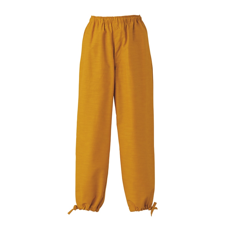 セブンユニフォーム 作務衣パンツ 男女兼用 M 黄 EL3379-5 1枚(ご注文単位1枚)【直送品】