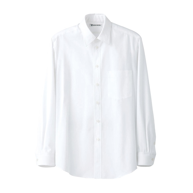 セブンユニフォーム シャツ　男性用　長袖 L　ホワイト CH4416-0　1枚（ご注文単位1枚）【直送品】