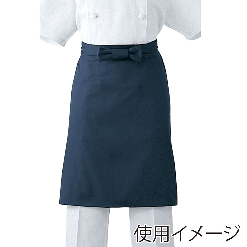セブンユニフォーム 調理前掛 L ダークブルー JT4551-1 1枚(ご注文単位1枚)【直送品】