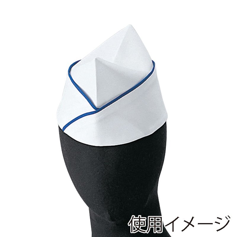 セブンユニフォーム GI帽 M　ホワイト×ブルー JW4651-1　1枚（ご注文単位1枚）【直送品】