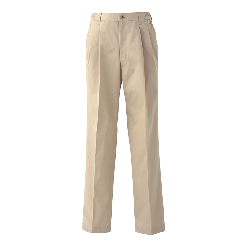 セブンユニフォーム チノパンツ　男女兼用　脇ゴム S　ベージュ UL7709-6　1枚（ご注文単位1枚）【直送品】