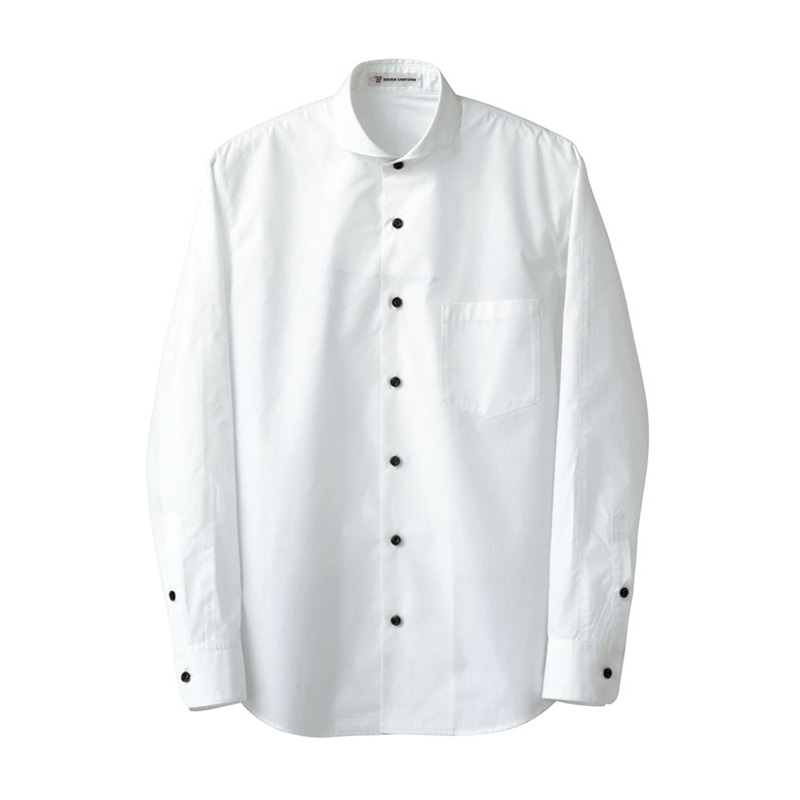 セブンユニフォーム シャツ 男性用 長袖 L ホワイト CH4426-0 1枚(ご注文単位1枚)【直送品】