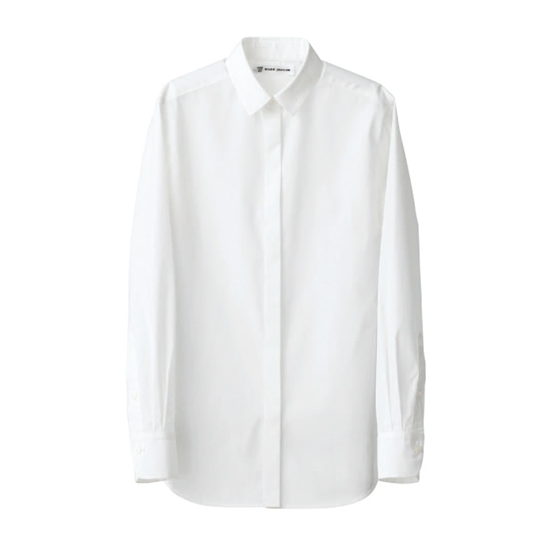 セブンユニフォーム シャツ 女性用 長袖 11号 ホワイト CH4443-0 1枚(ご注文単位1枚)【直送品】