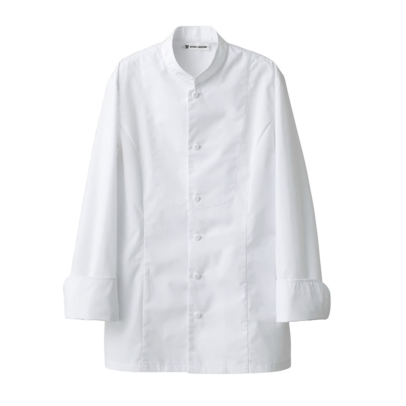 セブンユニフォーム コート 男性用 長袖 L ホワイト BA1057-0 1枚(ご注文単位1枚)【直送品】